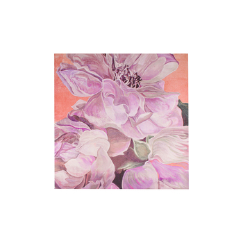 Maine & Crawford Violet Peony 100x100cm Print Canvas