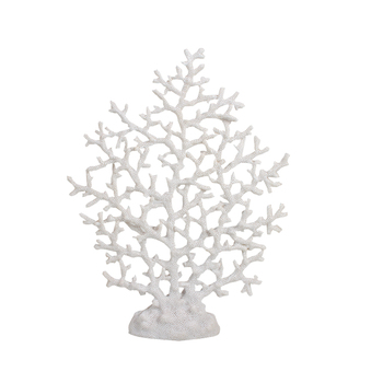 Maine & Crawford 7 Seas Large 39x16cm Fan Finger Coral - White