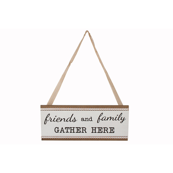 Maine & Crawford Delilah 48x20cm Family & Friends Gather Plaque