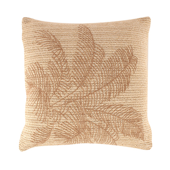 Maine & Crawford Lathan 42x42cm Palm Cushion - Beige