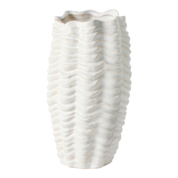 Maine & Crawford Danea 22.5cm Shell Flower Vase - White