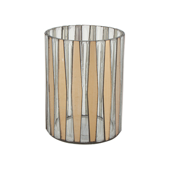 Maine & Crawford Maxi 13x11cm Convex Glass Cylinder Decor - Platinum