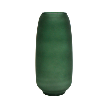 Maine & Crawford Bonita Rounded 30x14cm Glass Vase - Emerald