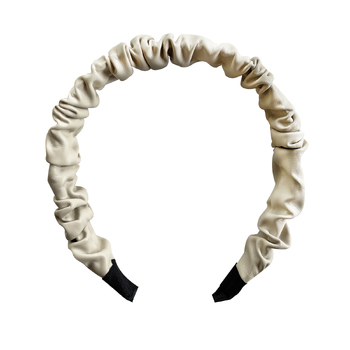 Culturesse Tallulah 14cm Scrunched Headband - Beige