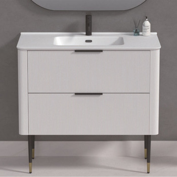 Haven Home Portsea Wall Hung Vanity 900mm White w/Insert Basin/Tap Hole