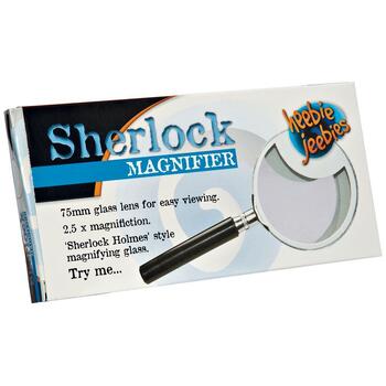 Heebie Jeebies Sherlock Magnifing Glass 75mm Kids Science Toy 3+