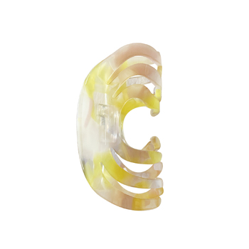 Culturesse Alani Artsy 8.5cm Wave Hair Claw - Lemon/Peach