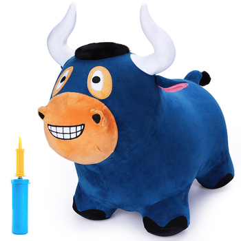 iPlay iLearn 33cm Bouncy Bull Kids/Children 18m+ Blue