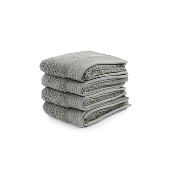 4pc Onkaparinga 45x65cm Avalon Hand Towel 550GSM Warm Silver