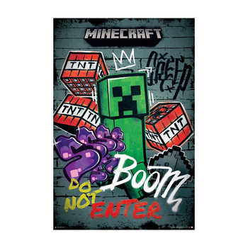 Impact Merch Minecraft Do Not Enter Graffiti Regular Sized Poster 92x61cm