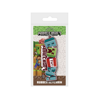 Minecraft Boom! Kids/Childrens Video Game Themed Novelty Rubber Keyring Set