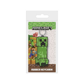 Minecraft Creeper Kids/Childrens Figurine Video Game Themed Novelty Keyring Set