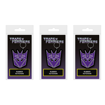 3PK Transformers Robots In Disguise Decepticon Themed Kids Cartoon Keyring