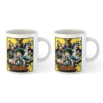 2PK My Hero Academia S1 Anime Teens/Adult Themed TV Show Mug Set 300ml