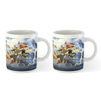 2PK The Legend of Korra Elements Themed Printed Coffee Mug Drinking Cup 300ml