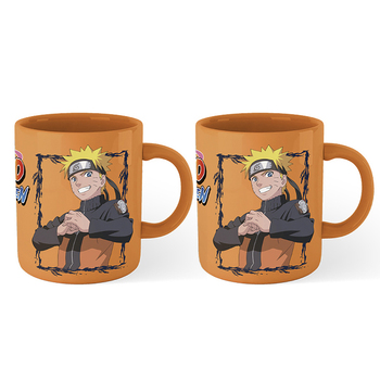2PK Naruto Shippuden Character Art Themed Anime Teens/Adults Coffee Mug 300ml