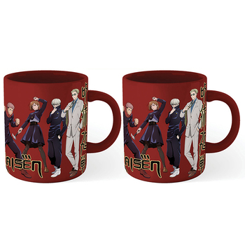 2PK Jujutsu Kaisen Anime Manga Themed Red Coffeee Mug Red 300ml