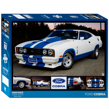 1000pc Ford Cobra White and Blue Striped Colour 50x70cm 3y+