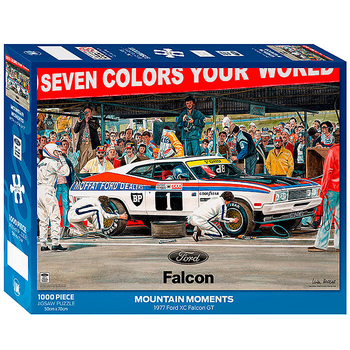 1000pc Ford Falcon/Moffat Mountain Moments Pitstop Scene Puzzle 50x70cm 3y+