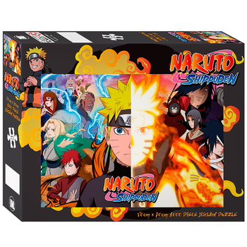 1000pc Naruto Shippuden Naruto Split Half Fire Half Naruto Shippuden Split 50x70cm 3y+