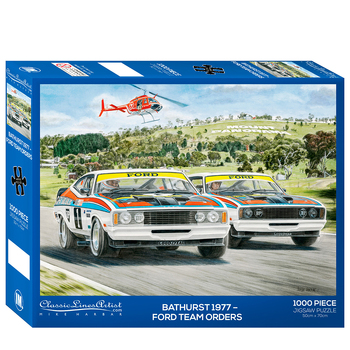 1000pc 1977 Bathurst Ford XC Falcon Puzzle 50x70cm 3y+