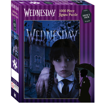 Wednesday Addams Dark Side 1000pc 50 x 70cm Puzzle