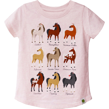 John Deere Horse Breeds Themed T-Shirt/Tee Child Size 5