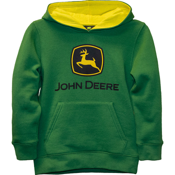 John Deere Green Trademark Themed Fleece Jumper/Hoodie Size L/14-16