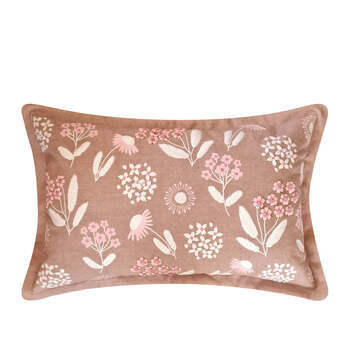 J.Elliot Home Posy 35x55cm Cushion Pillow Rectangle - Warm Taupe Multi