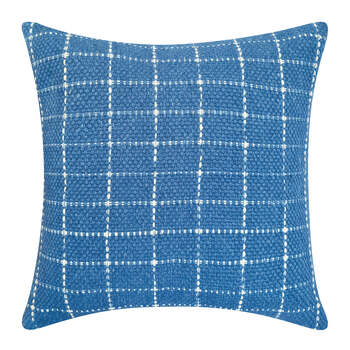 J.Elliot Home Tahlia 50x50cm Cushion Square - Elemental Blue & Cream