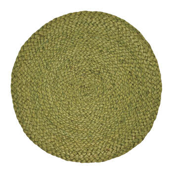 4PK J.Elliot Home Madden 35x35cm Jute Placemat - Bayleaf