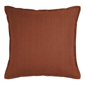 J Elliot Home Linen Collection 50x50cm Feather Filled Cushion Square Rust