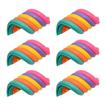 6PK Bensons Rainbow Circle Kids/Childrens Sensory Toy 6y+