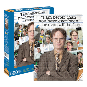 500pc Aquarius 35x48cm The Office Dwight Schrute Quote Jigsaw Puzzle 14y+