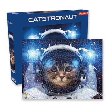 500pc Aquarius 35x48cm Catstronaut Jigsaw Puzzle 14y+