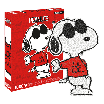 1000pc Aquarius Peanuts Joe Cool Shaped 47x71cm Jigsaw Puzzle 14y+