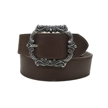 Jessica Simpson Size S/M Women's Decorative Buckle Hip Belt Chocolate