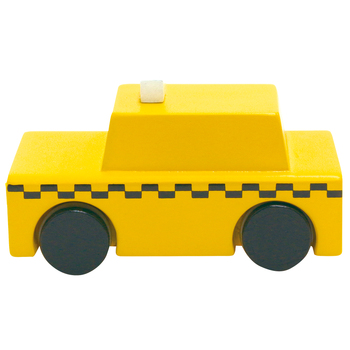 Kiko & gg Kuruma New York Taxi/Vehicle Kids/Children Wooden Toy 3+ Yellow