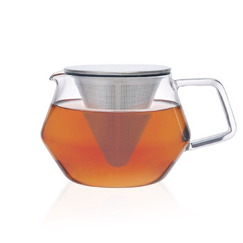 Kinto Carat 850ml Glass Teapot w/ Lid & Strainer - Clear