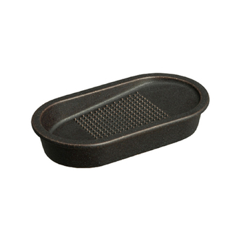 Kinto Taku 12.5x6.5cm Porcelain Ginger Grater - Black