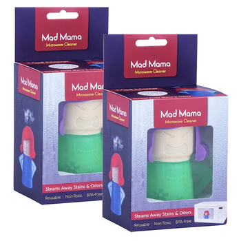 2PK Mad Mama Stain/Odor Microwave Cleaner Assorted