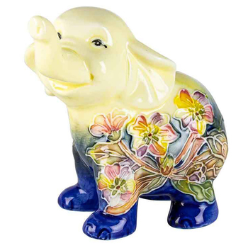 Old Tupton Ware Pansy Elephant Home Decor Decorative Statue