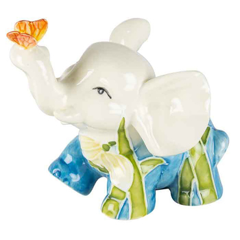 Old Tupton Ware Lily Cream Elephant Home Decor Decorative Statue