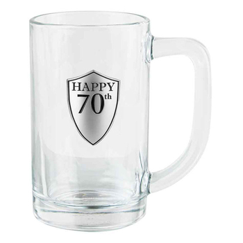 Birthday 70th Beer Mug Pewter 500ml Drinking Cup/Glass w/Handle