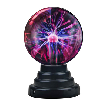 8 Inch Plasma Ball Black Interactive Kids Toy Lamp Bedroom Toy Set