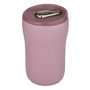 Ladelle Eco Brew II Double Wall Ceramic 350ml Travel Mug - Dusty Rose