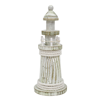 LVD MDF 19cm Wash Lighthouse Figure Decor Small - White