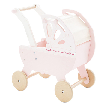 Le Toy Van Honeybake 46cm Sweet Dreams Pram Wooden Toy Kids 3y+ Pink