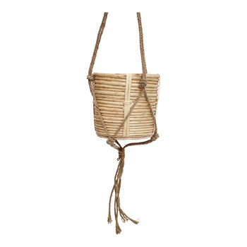 LVD Zara Straight Willow 20cm Hanging Planter Basket w/ Rope