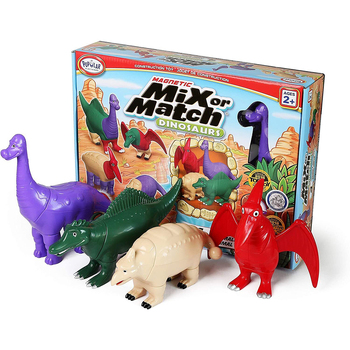 Popular Playthings Magnetic Mix or Match Dinosaurs 2 Animal Toy Kids 2y+